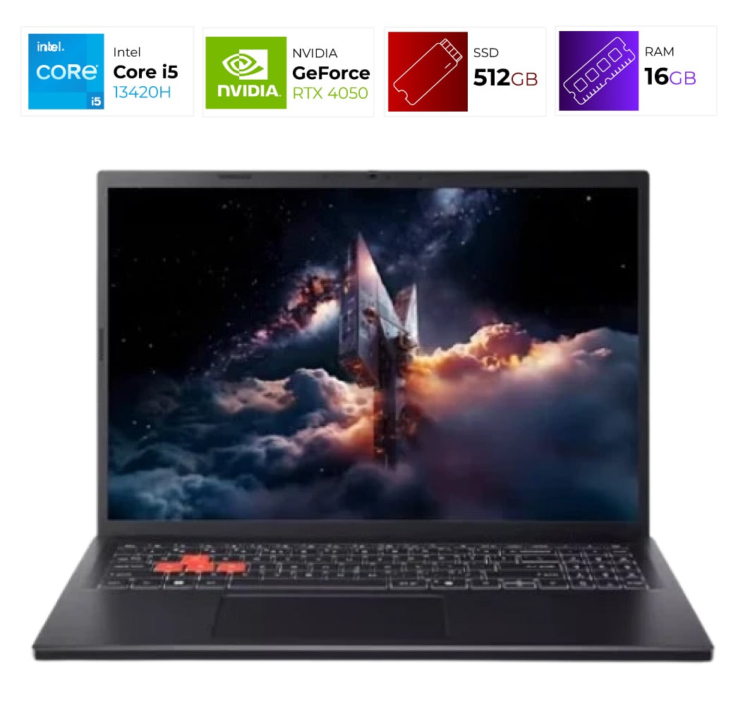 Acer Nitro Lite – Core I5 13420H – 16GB – RTX 4050 – 512 GB