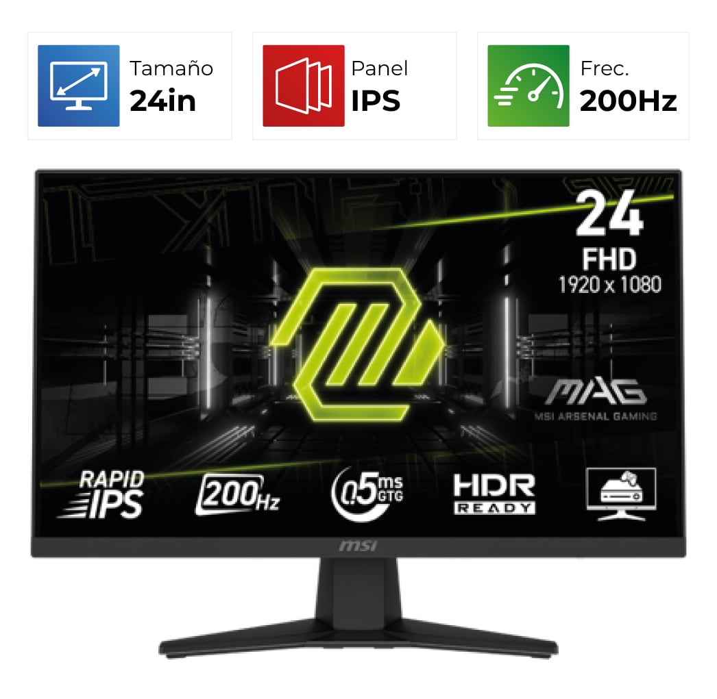 MSI MAG 244F – 24″ – FHD – 200Hz – IPS