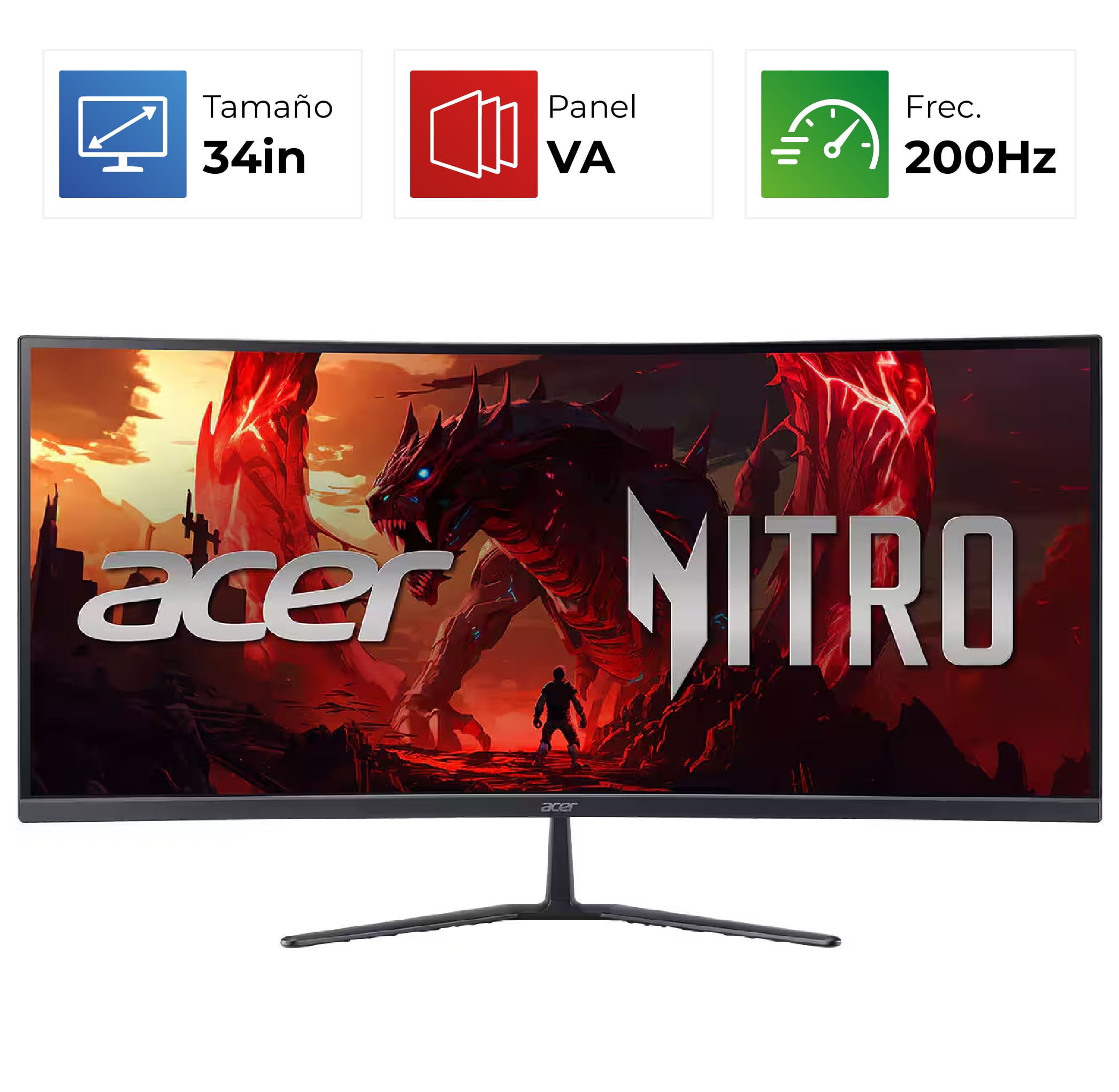 Acer Nitro ED340CUR – 34″ – UWQHD – 200HZ – HDR10