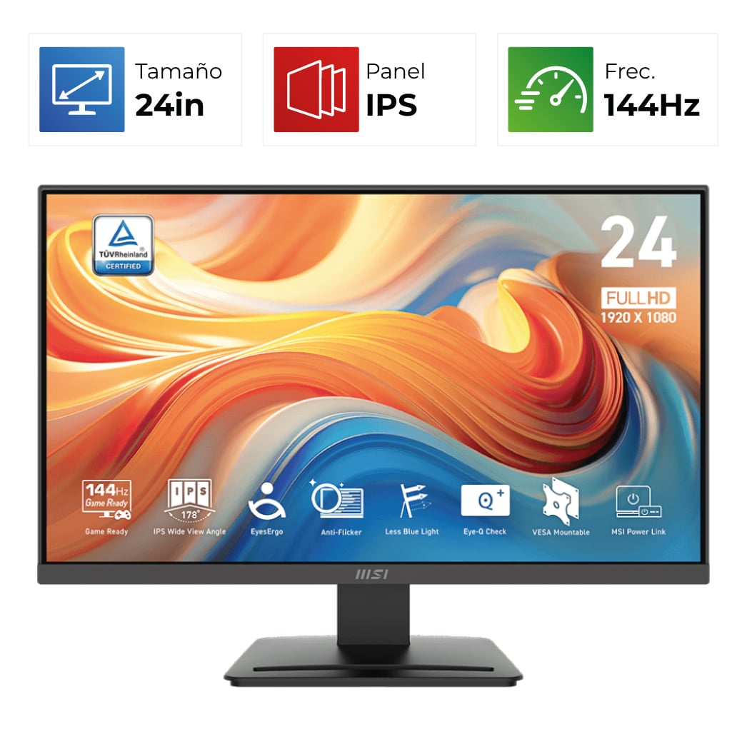 MSI Pro MP243L E14 – 24″ – IPS – 144Hz – FHD