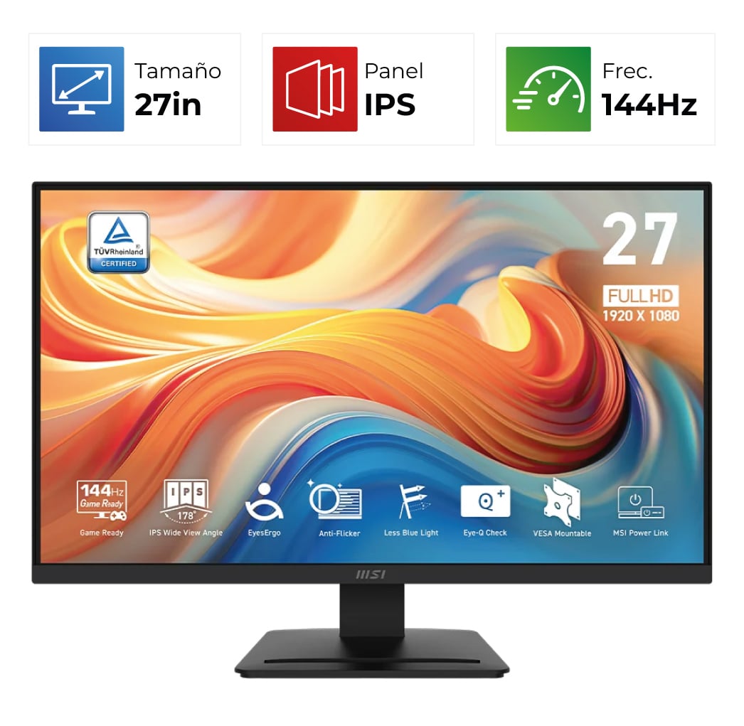 MSI Pro MP273L E14 – 27″ – FHD – 144Hz – IPS