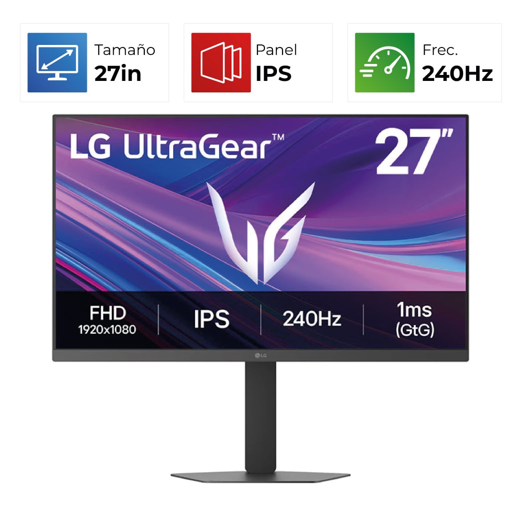 LG UltraGear – 27″ – FHD – 240Hz – IPS