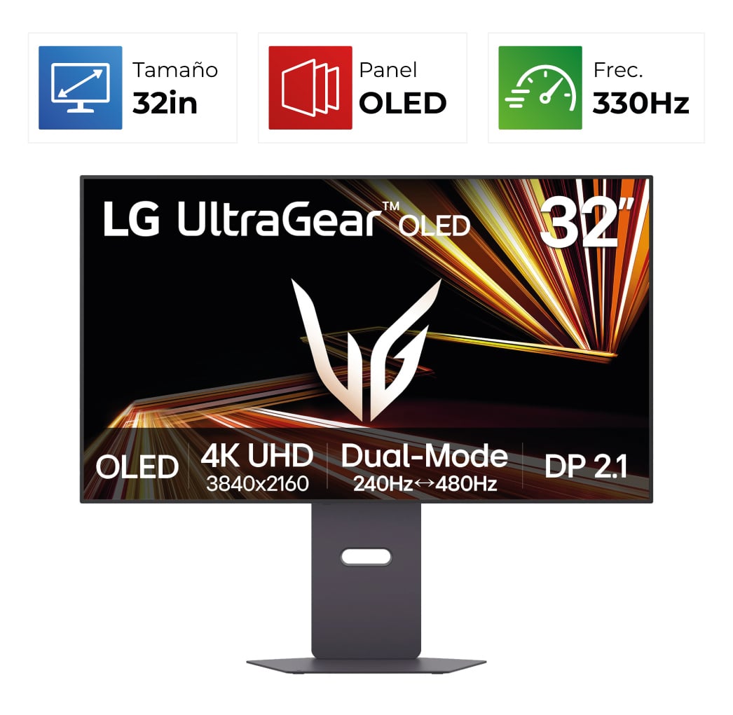 LG UltraGear – 32″ – 4K – 330Hz – OLED – Dual Mode