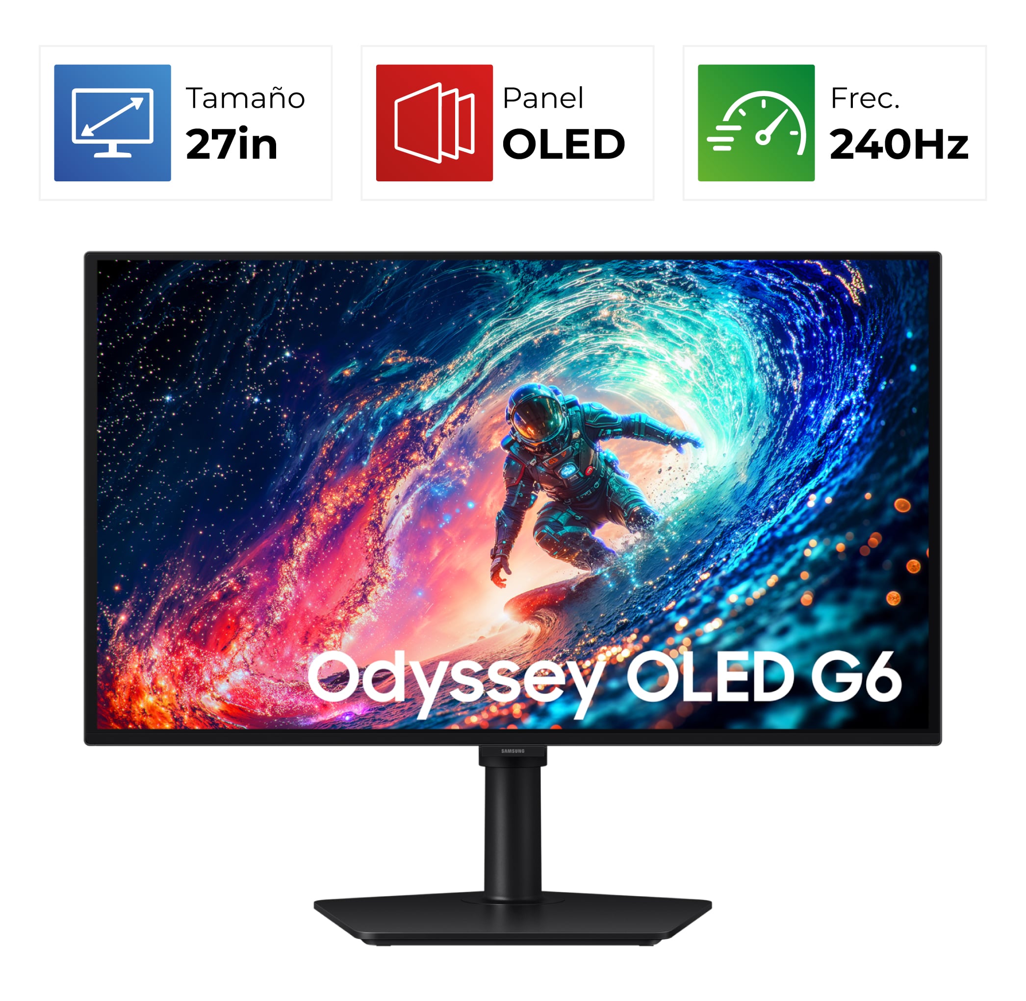 Samsung Odyssey OLED G6 – 27″ – 2K – 240 Hz – OLED