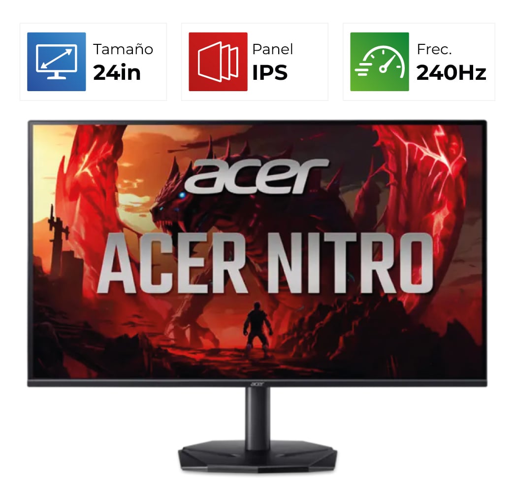 Acer Nitro KG240Y W3 – 24″ – FHD – 240Hz – IPS