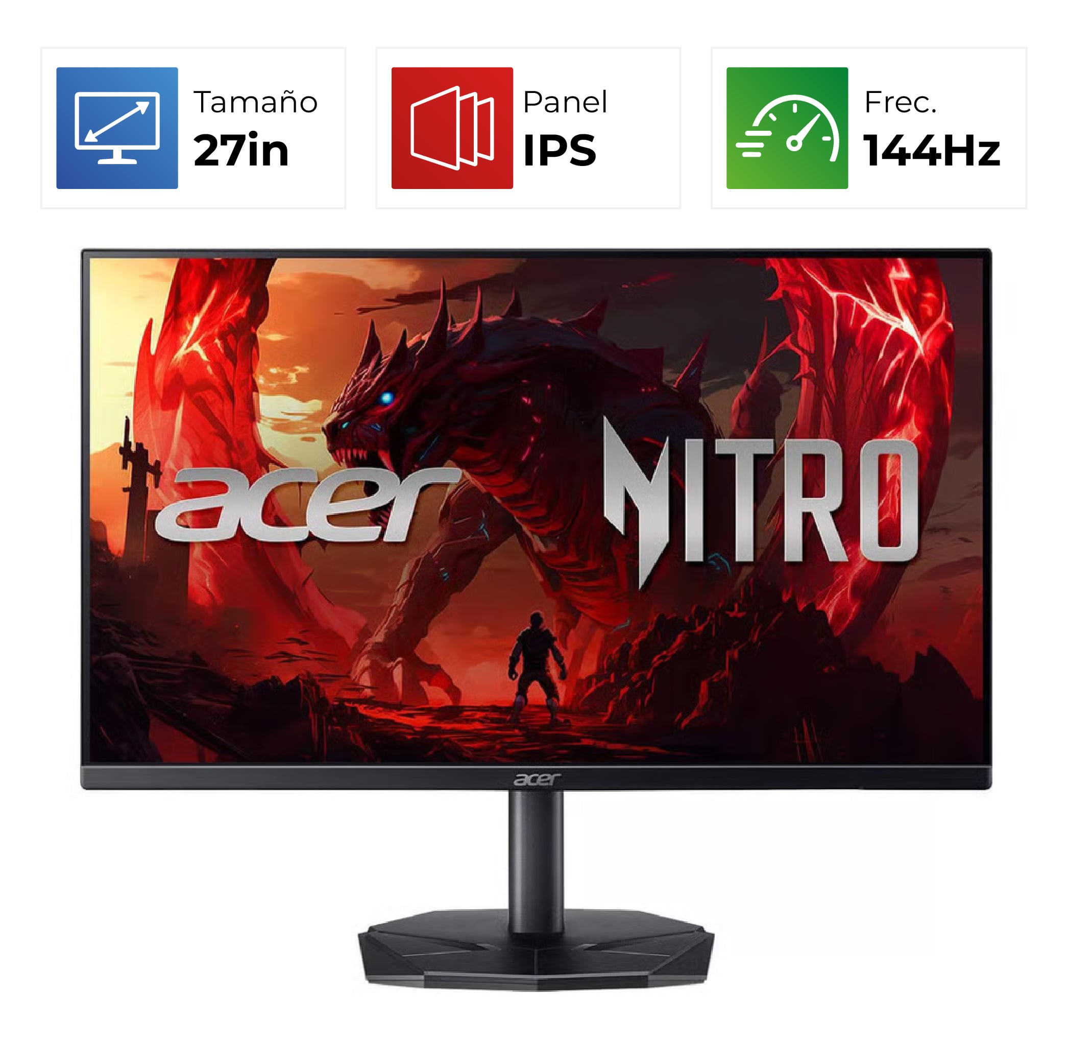 Acer KG270U P1biip – 27″ – QHD – IPS – 144HZ – 1ms – Negro