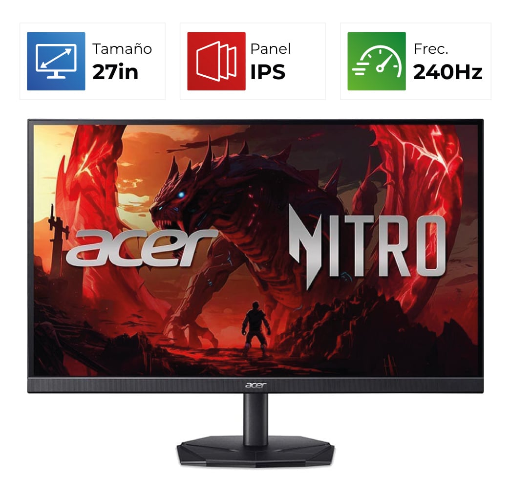 Acer Nitro KG270 W3 – 27″ – FHD – 240Hz – IPS