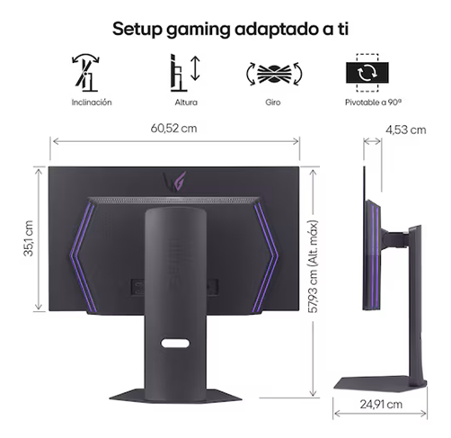 LG UltraGear GX7 – 27″ – 2k – 480Hz – OLED — vista 2