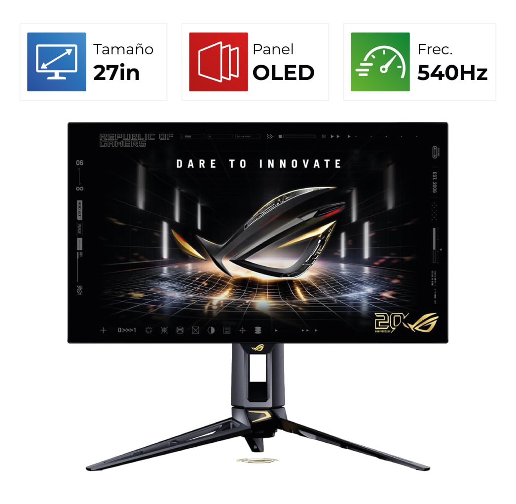 Asus Rog Swift Oled PG27AQWP-G 20 Anniversary Edition – 27″ – 2K- 540Hz – Oled