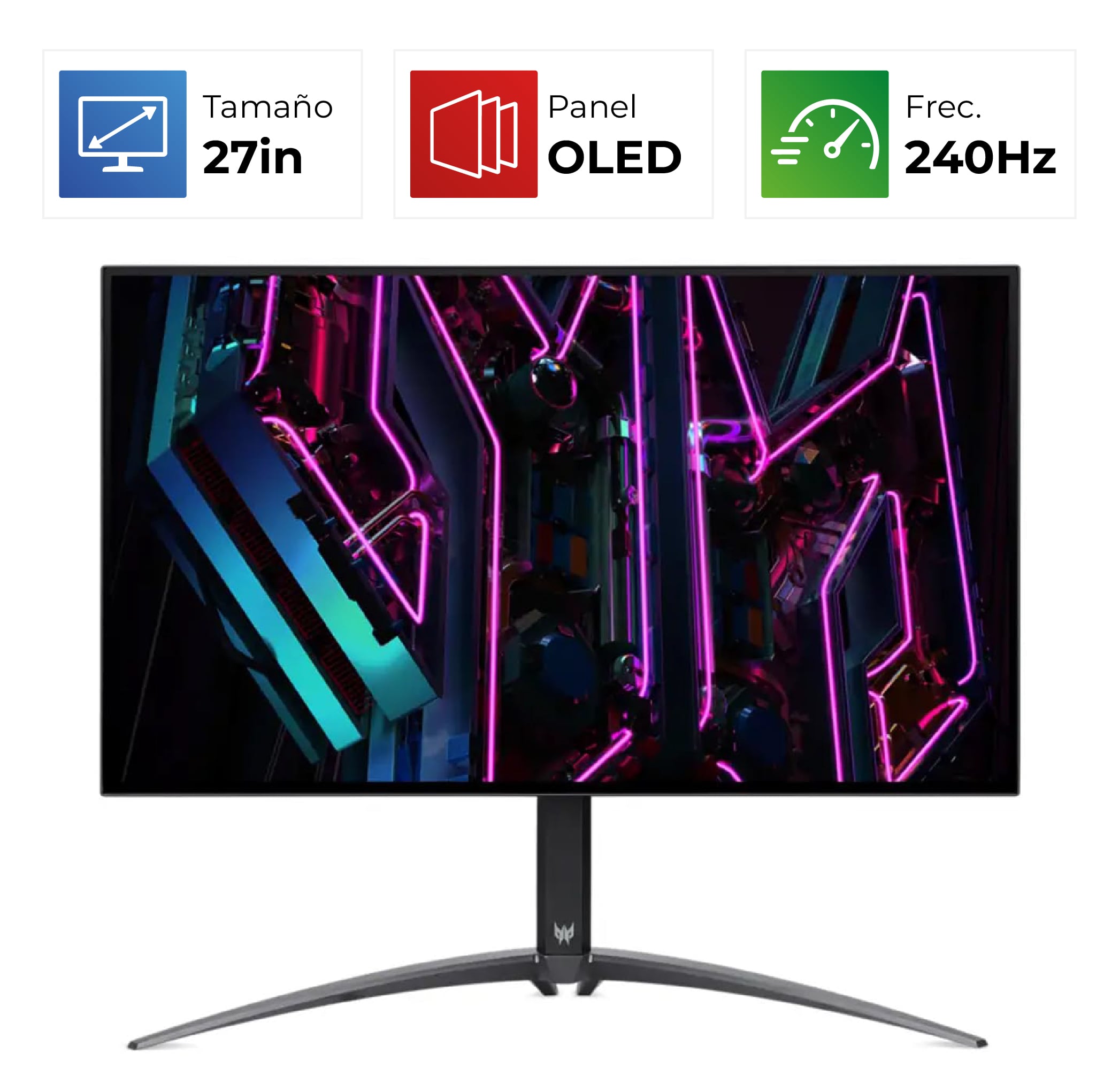 Acer Predator X27U WW3bmiiprx – 27″ – QHD – 240Hz – QD OLED – 0,03ms – Negro