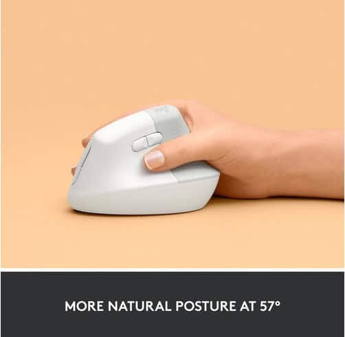 Logitech Lift Vertical Ergonomic Wireless Mouse — vista 2