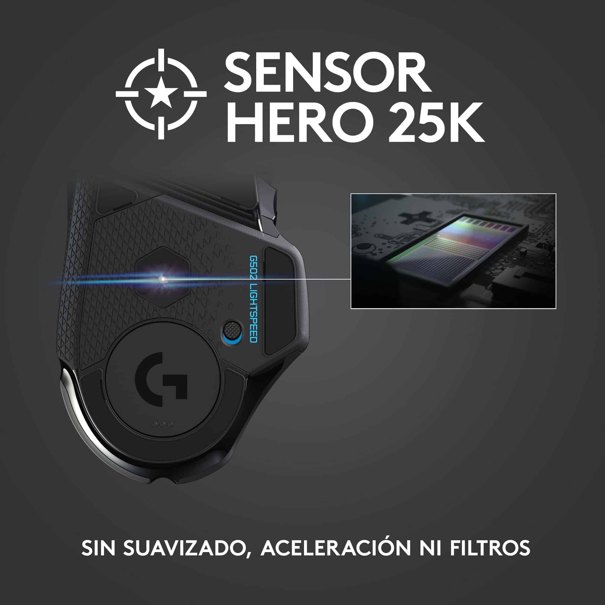 Logitech G502 X LightSpeed – Negro — vista 2