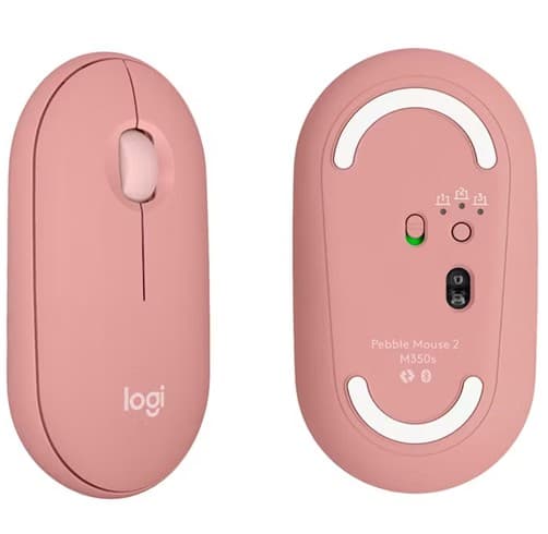 Logitech M350S Pebble Mouse 2 – Rosa — vista 2
