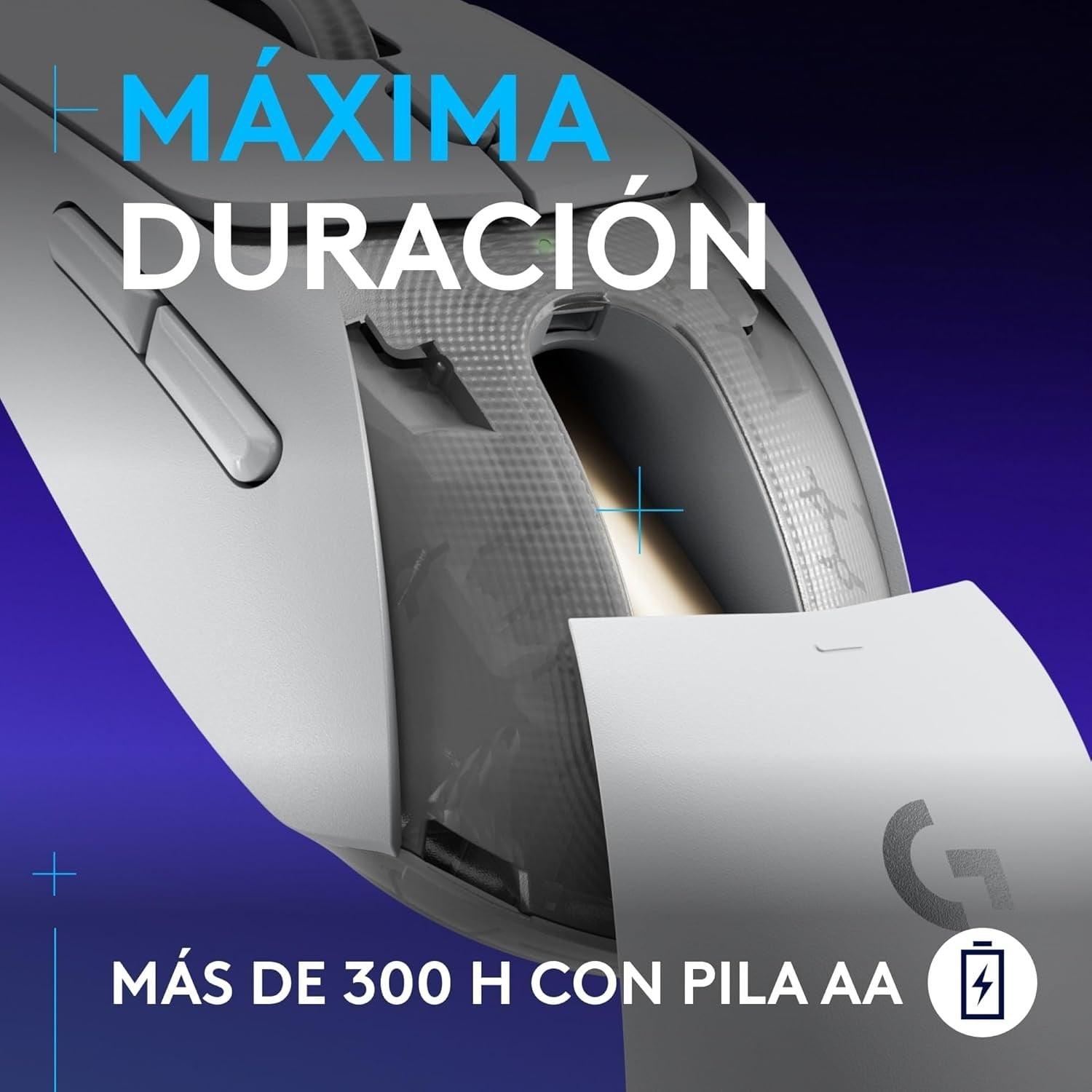 Logitech G309 Lighyspeed – Wireless – Blanco — vista 3