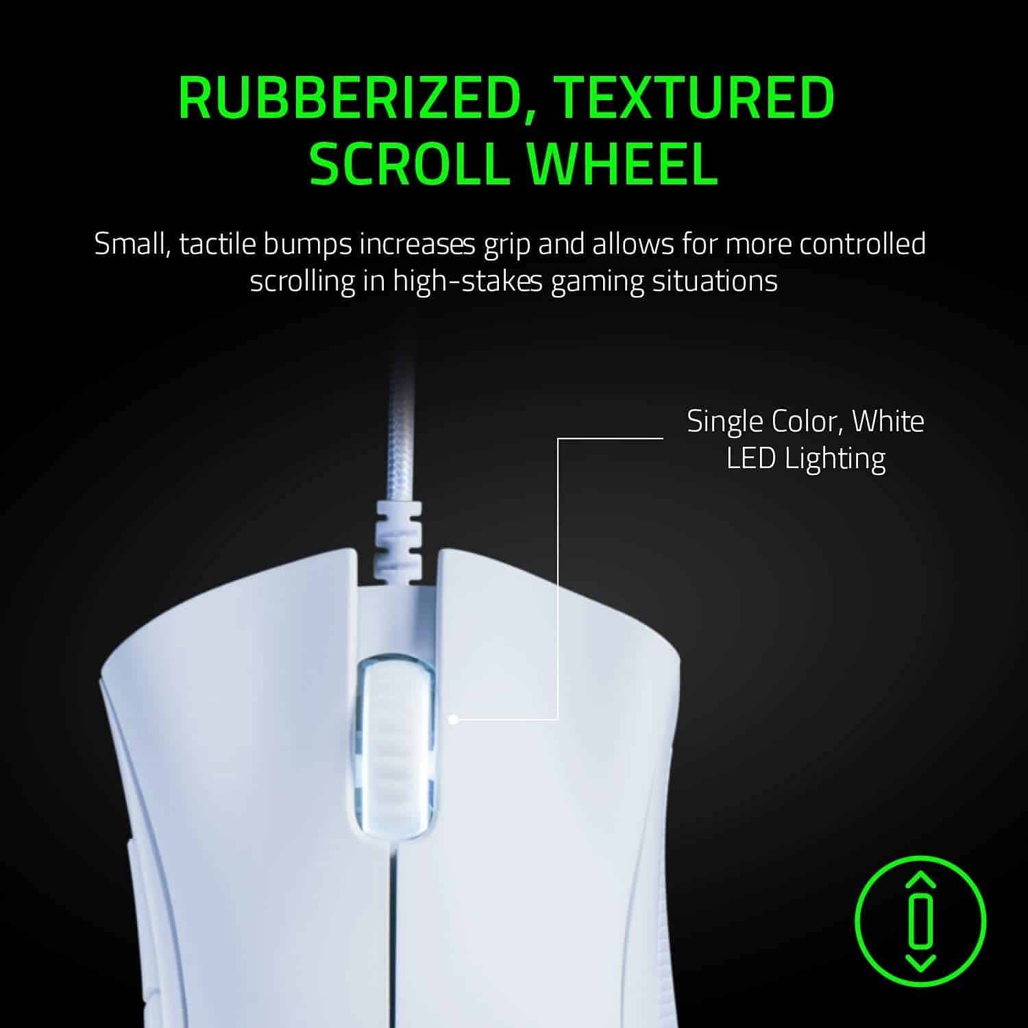Razer Deathadder Essential Blanco — vista 3