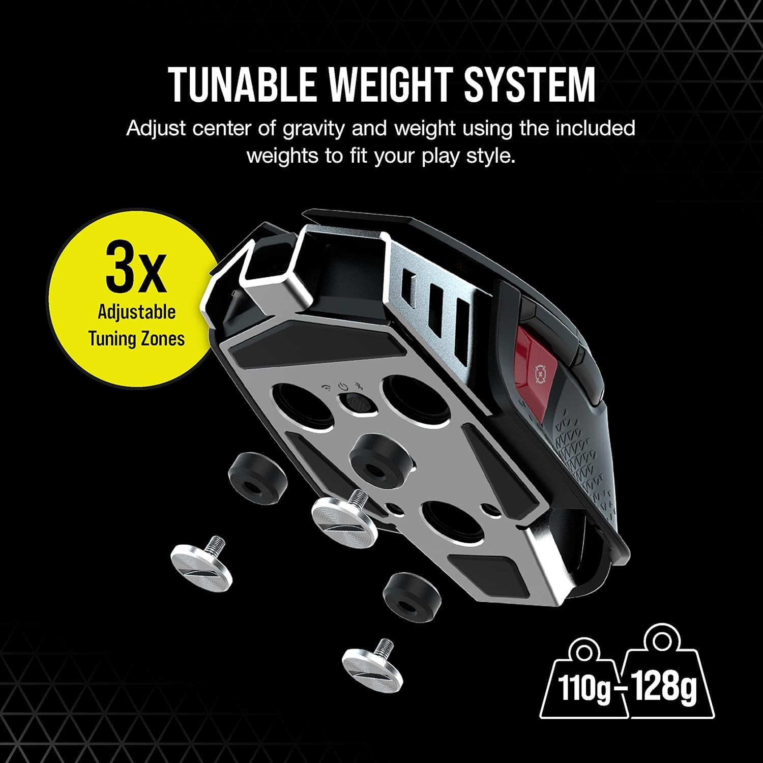 Corsair M65 RGB Ultra Wireless – Negro — vista 3