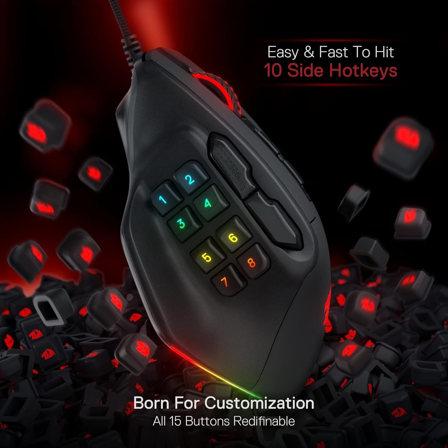 Redragon AAtrox Gaming Mouse — vista 3