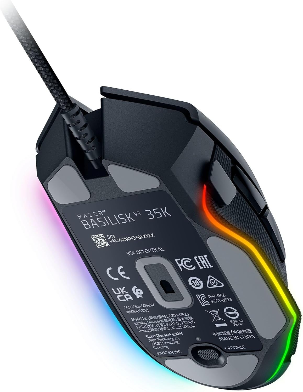 Basilisk V3 35K – Negro — vista 3