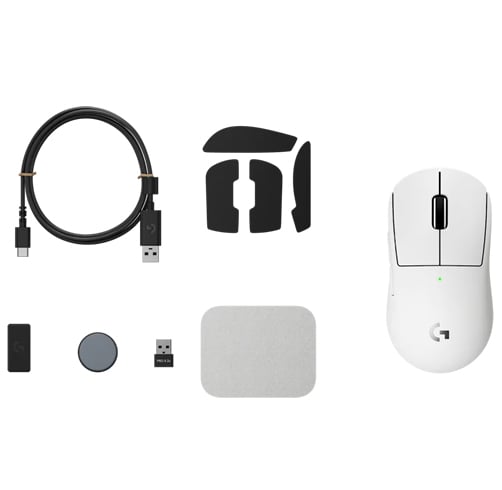 Logitech Pro X Superlight 2c – Blanco — vista 3