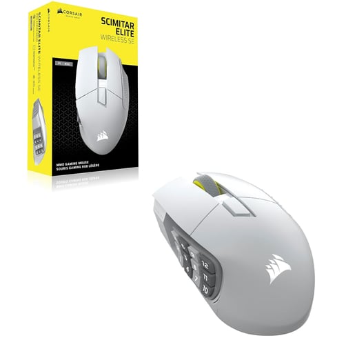 Corsair Scimitar Elite Wireless SE – Bluetooth – Blanco — vista 2
