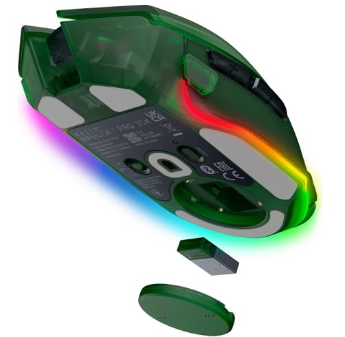 Razer Basilisk V3 Pro 35K Phantom Green Edition – Bluetooth – Verde — vista 3