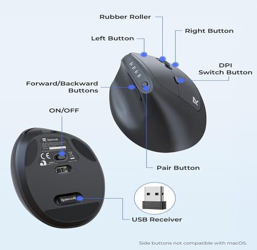 Redragon BM-4235 – Wireless – Negro — vista 2