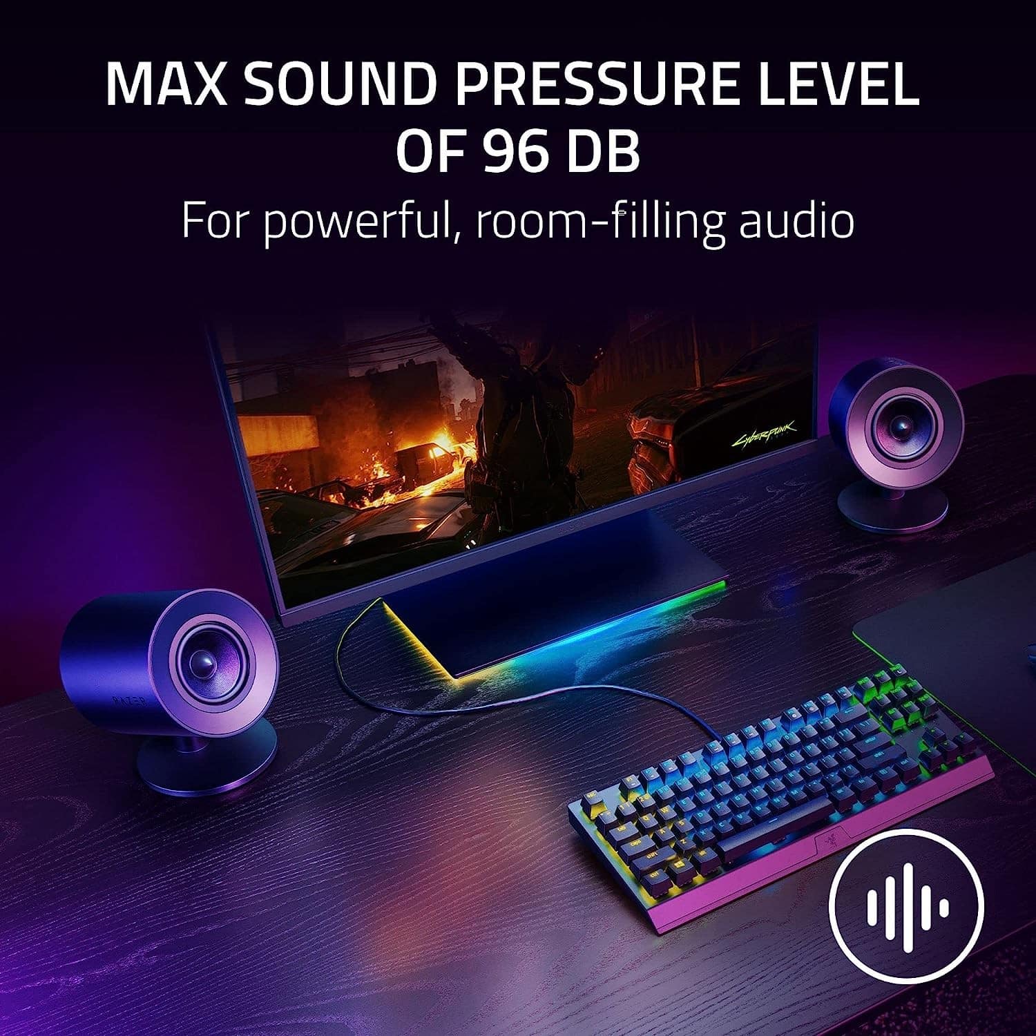 Parlantes Razer Nommo V2 X — vista 3
