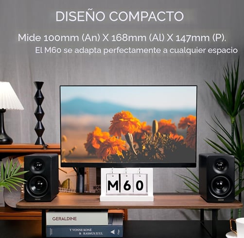 Parlante Edifier M60 – Bluetooth – Negro — vista 3