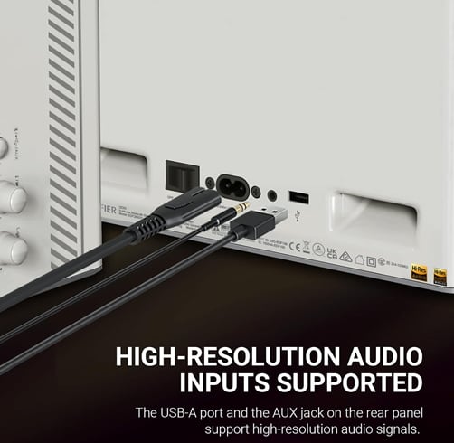 Parlante Edifier QD35 – Bluetooth – RGB – Blanco — vista 3
