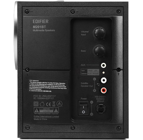 Parlante Edifier M201BT – Bluetooth – Negro — vista 2