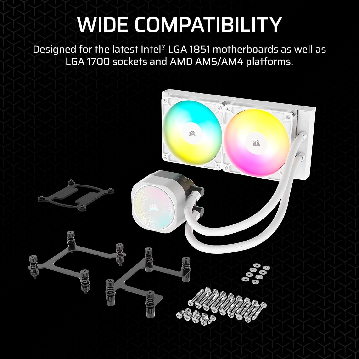 Corsair Nautilus 240 RS – ARGB – Blanco — vista 2