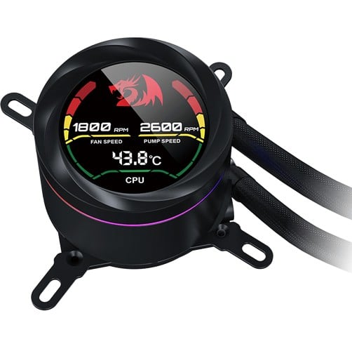 Redragon CCW-1017 ARGB – 360mm – Negro — vista 2