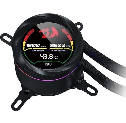 Redragon CCW-1019 ARGB – 240mm – Negro — vista 2