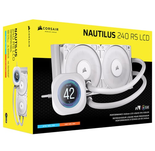 Corsair Nautilus 240 RS LCD – Blanco — vista 3