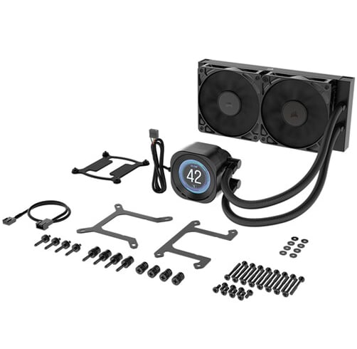 Corsair Nautilus 240 RS LCD – Negro — vista 2