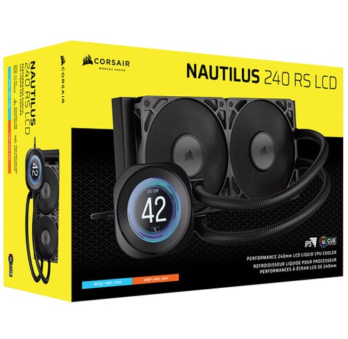 Corsair Nautilus 240 RS LCD – Negro — vista 3