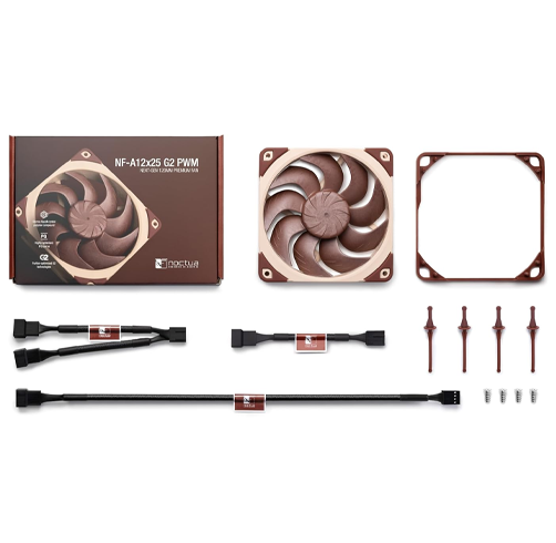Noctua NF-A12x25 G2 PWM – NextGen 120MM Premium FAN — vista 3