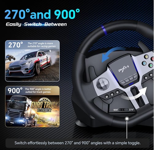 Volante PXN V9 Gen2 – PC , PS4 , XBOX — vista 3