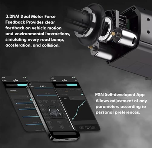 Volante PXN V99 – Force FeedBack — vista 3