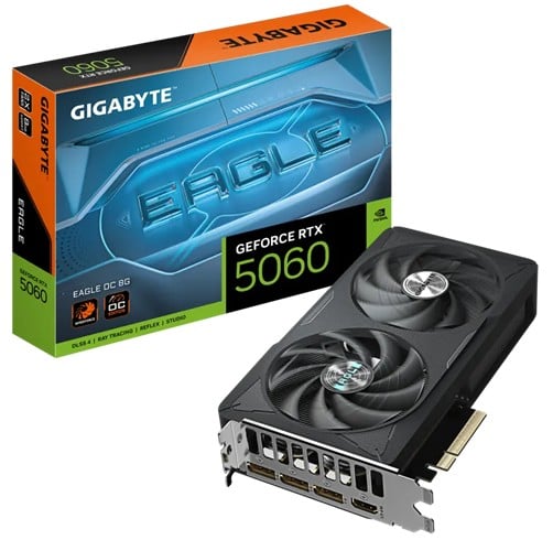 Kit Gigabyte RTX 5060 Eagle OC – 8GB + Redragon Diti K585