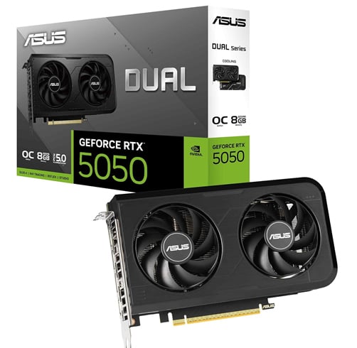 Kit Asus Dual GeForce RTX 5050 OC 8 GB + Redragon Diti K585