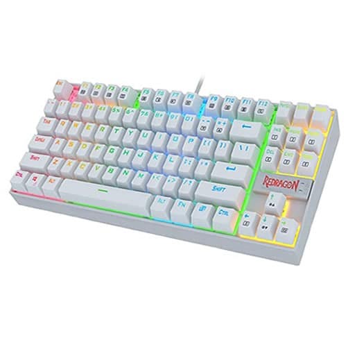 Redragon K552W Kumara RGB – Blanco — vista 2