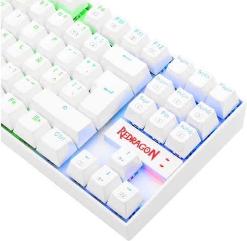 Redragon K552W Kumara RGB – Blanco — vista 3