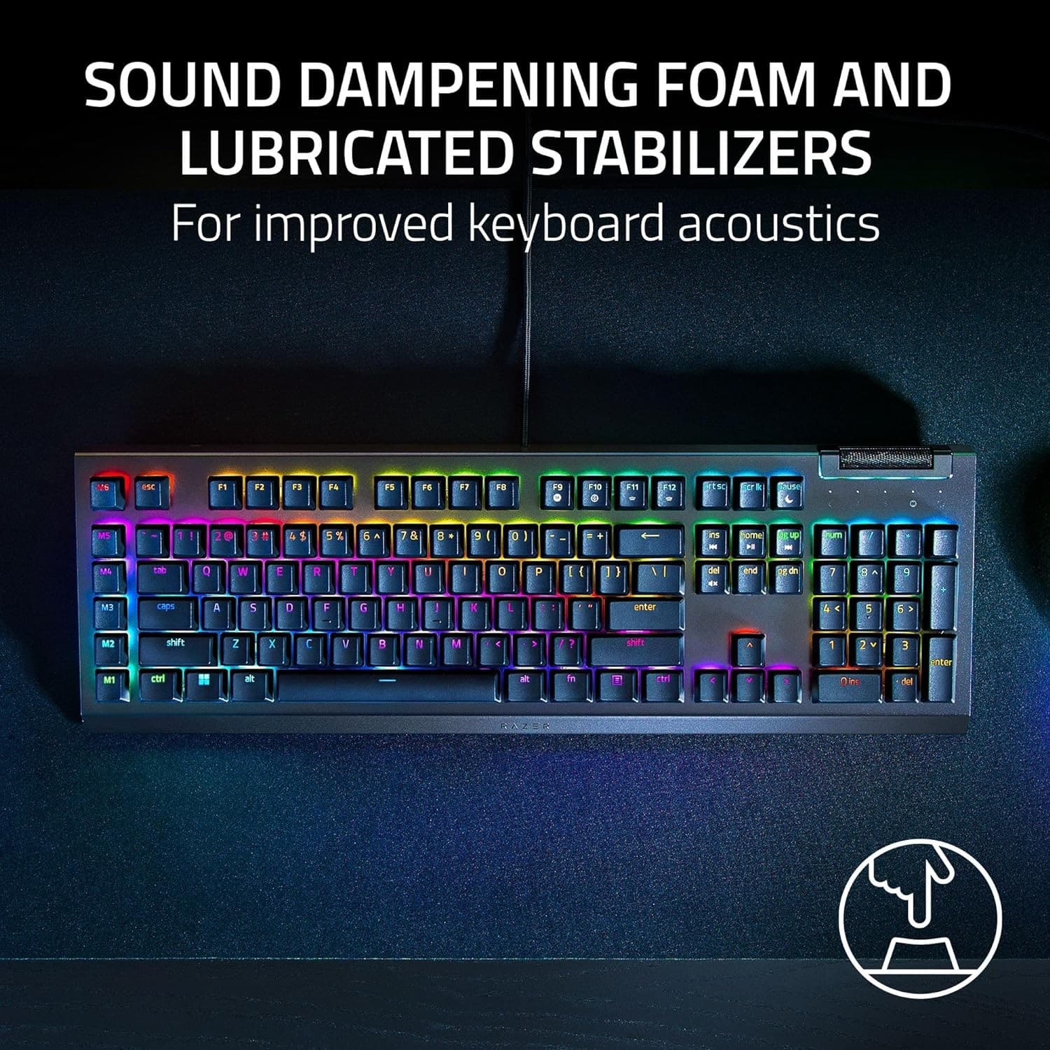 Razer BlackWidow V4 X – Español – Switch Yellow — vista 2
