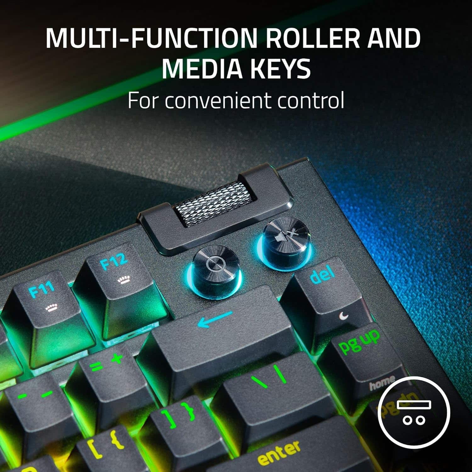 Razer Blackwidow V4 75% Negro-Ingles — vista 3