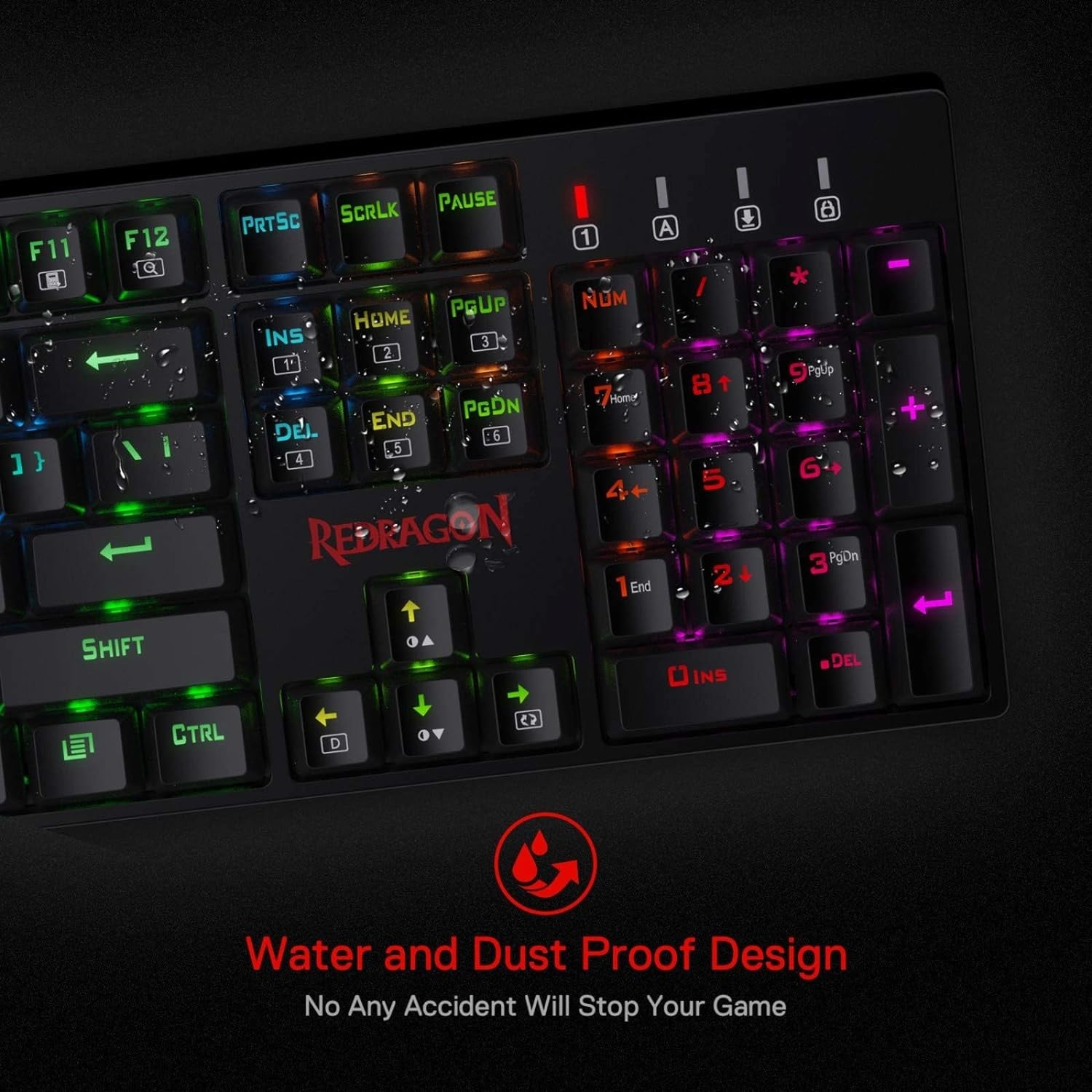 Redragon Surara – K582RGB – Red — vista 2