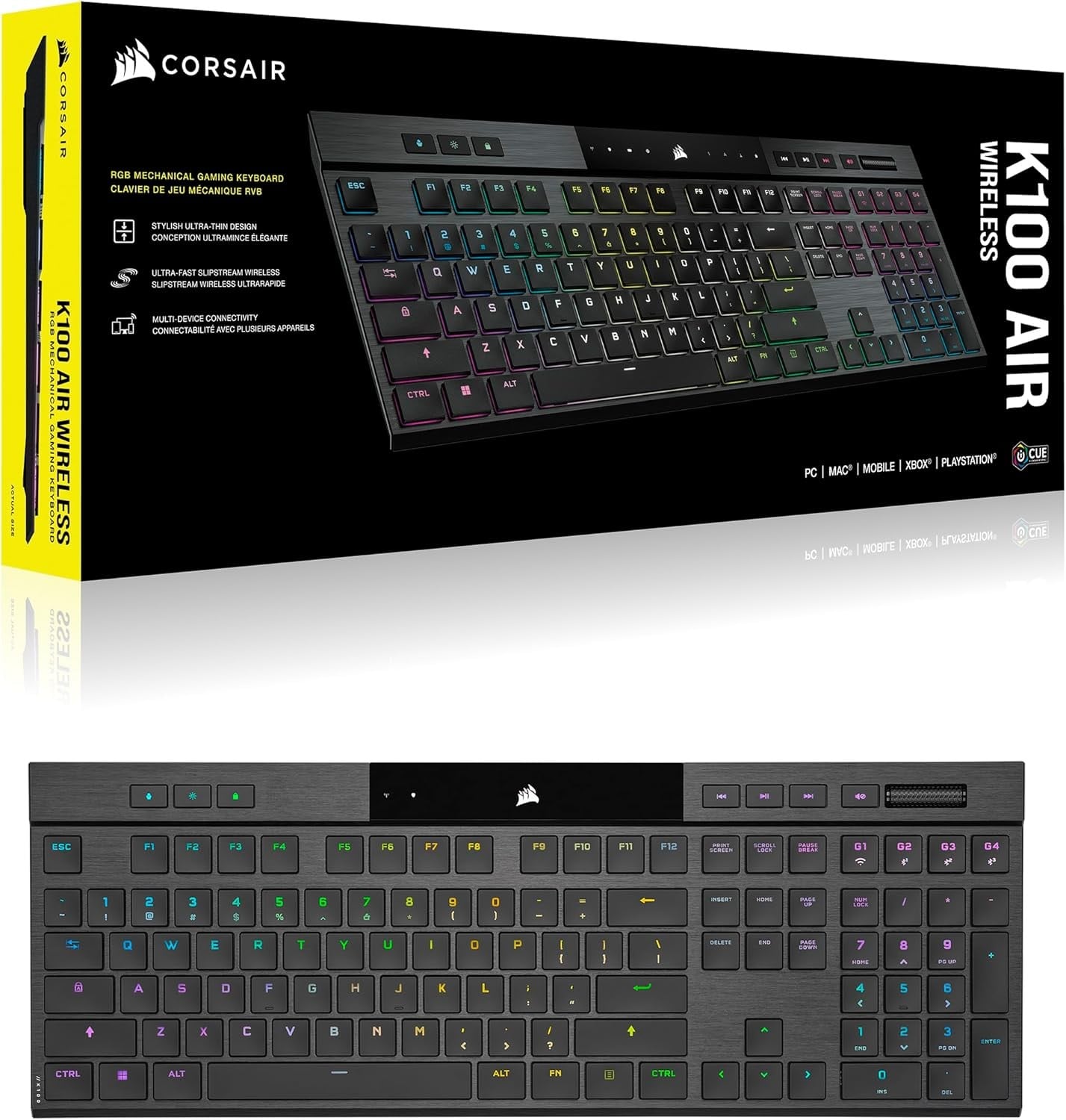 Corsair K100 AIR Wireless – Ingles — vista 2