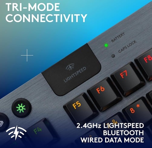 Logitech G915X Lightspeed TKL – Negro — vista 2