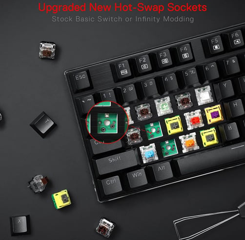 Redragon Devarajas – Chroma RGB Dust Proof Red – Negro — vista 2