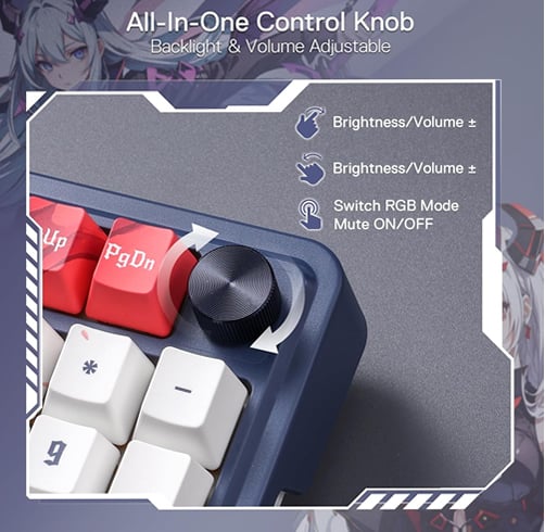 Redragon Eisa Pro – 98 Teclas RGB – Anime — vista 3